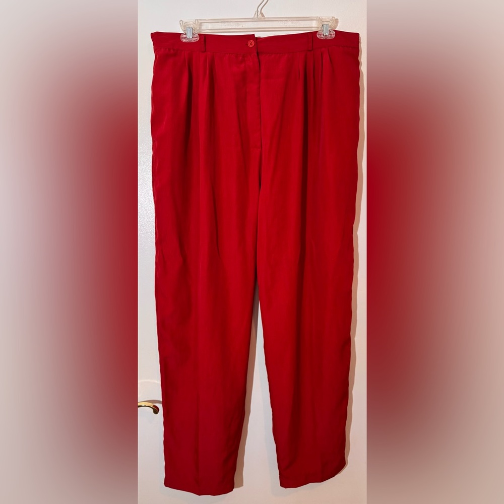 Worthington Red Chinos with Elastic Waistband